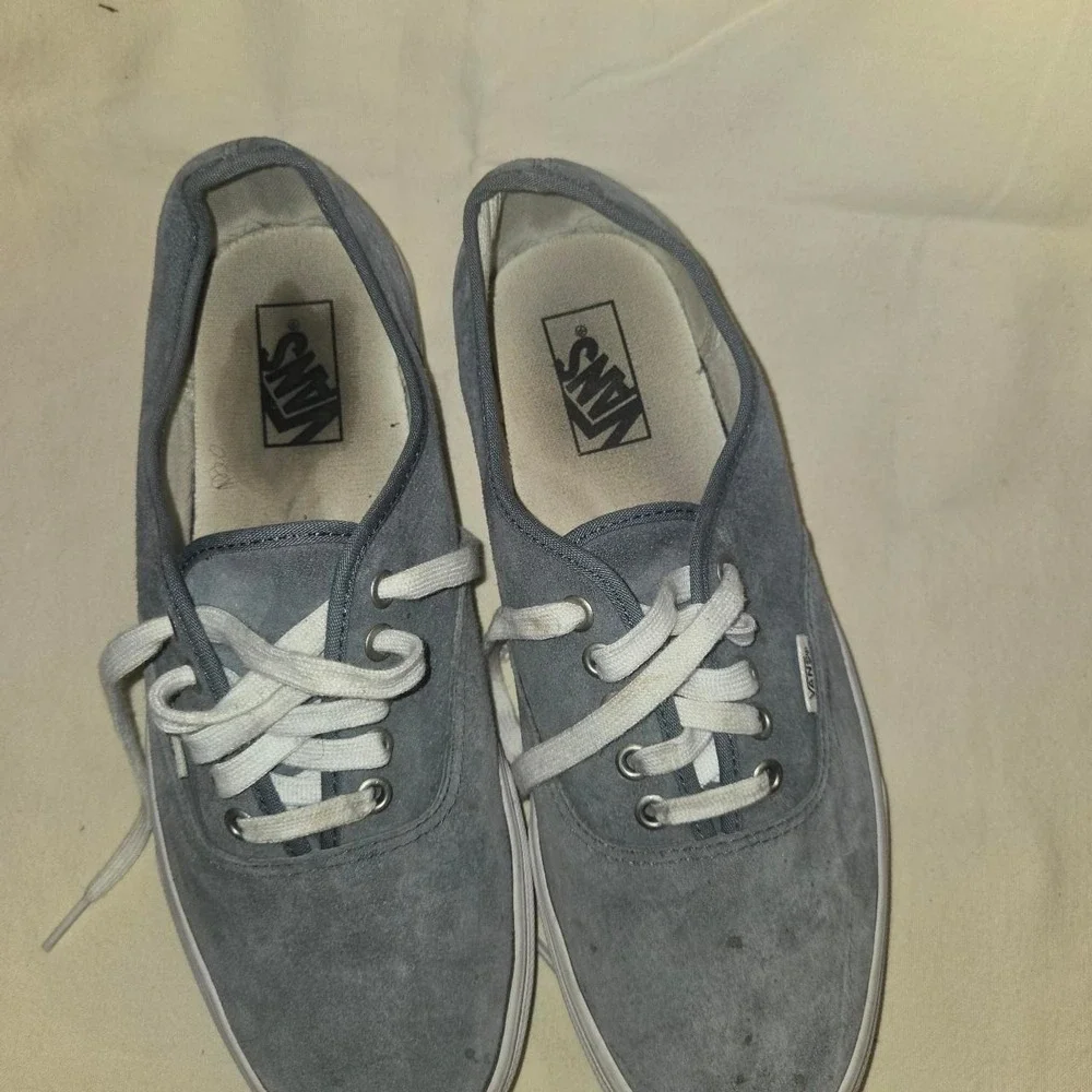 Vans Authentic Pig Suede 'Ashley Blue' Sneakers Size 10